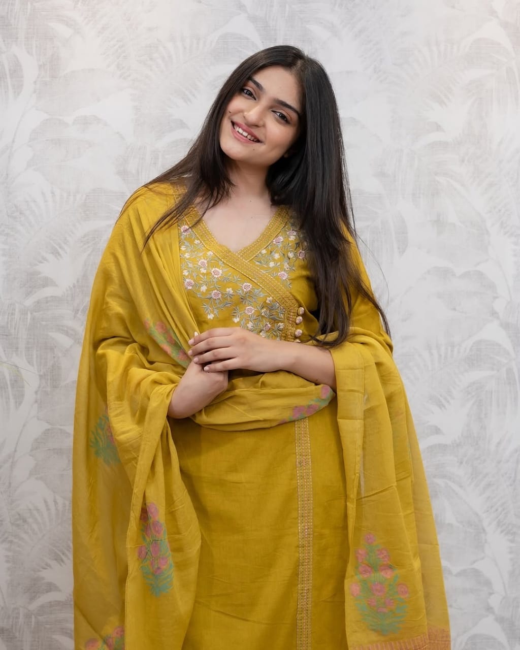 Aline Kurti Set | Mustard Yellow Cotton Kurti Set | New Summer Collection