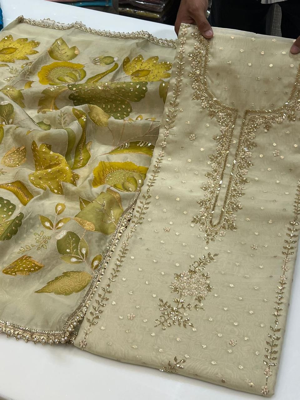 Unstitched Suit Premium Digital Printed  Silk