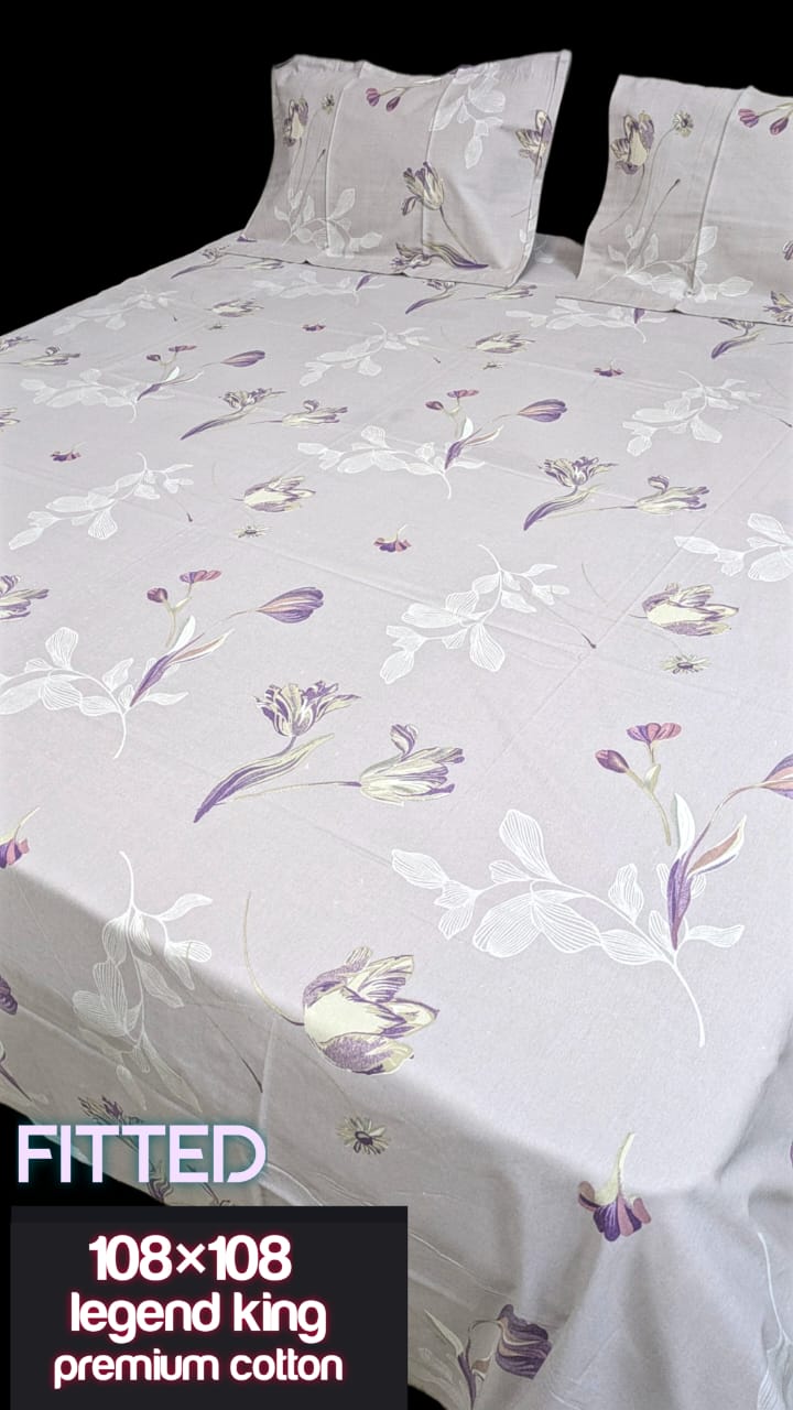 Fitted King Size  PURE COTTON Bedsheet's
