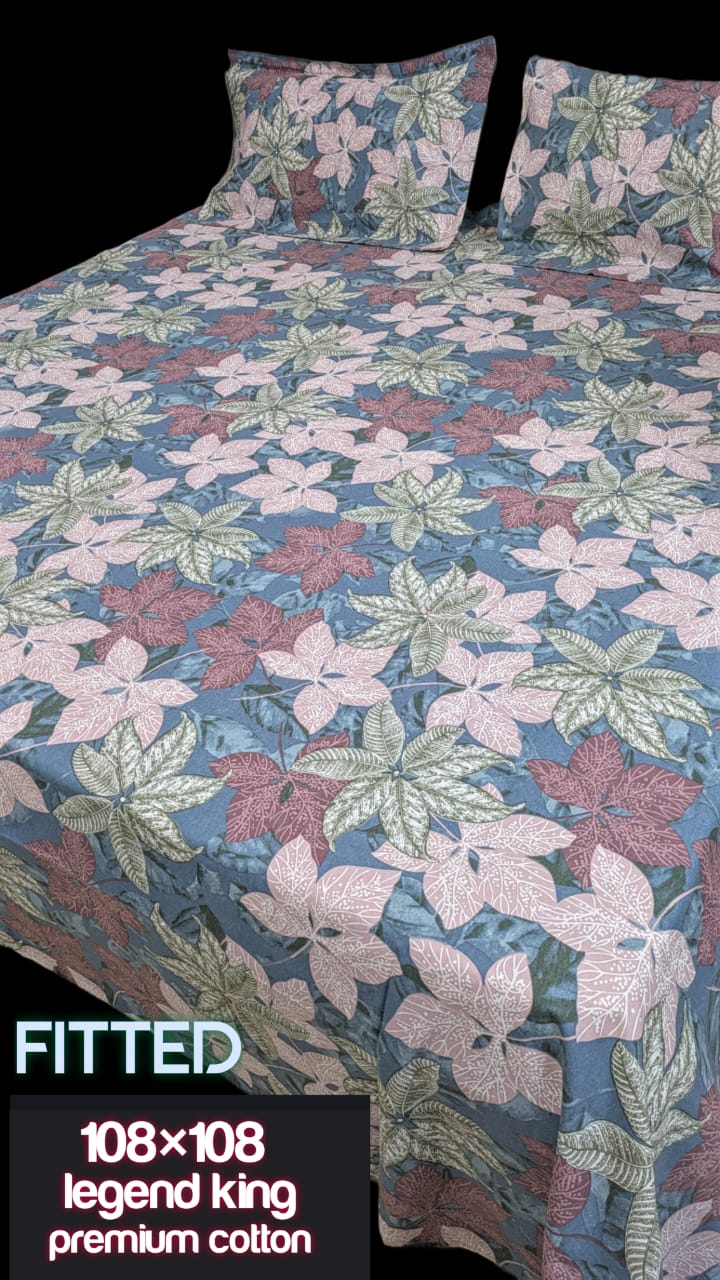 Fitted King Size  PURE COTTON Bedsheet's
