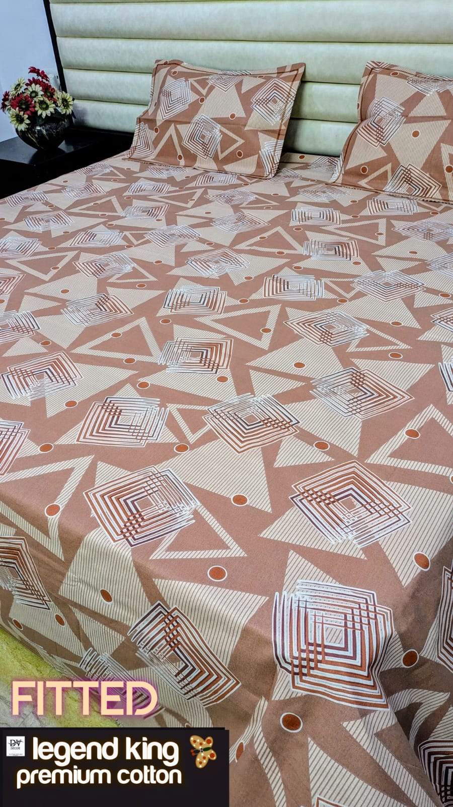 Fitted King Size  PURE COTTON Bedsheet's