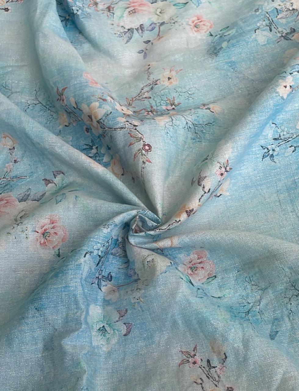 Linen Slub Unstitched Cotton Suit