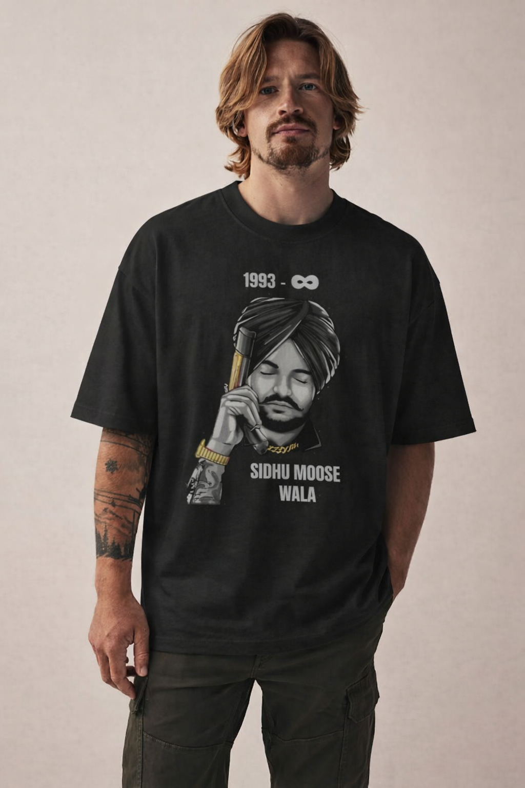 Sidhu Moose Wala OVERSIZED T-SHIRT